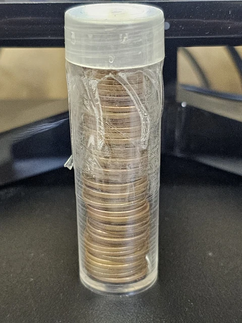 LINCOLN WHEAT CENT PENNY ROLL 50 coins Unsearched. Please read description.