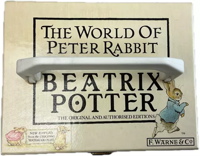 Vintage Beatrix Potter The World Of Peter Rabbit  12 Book Set in Carry Case 1989