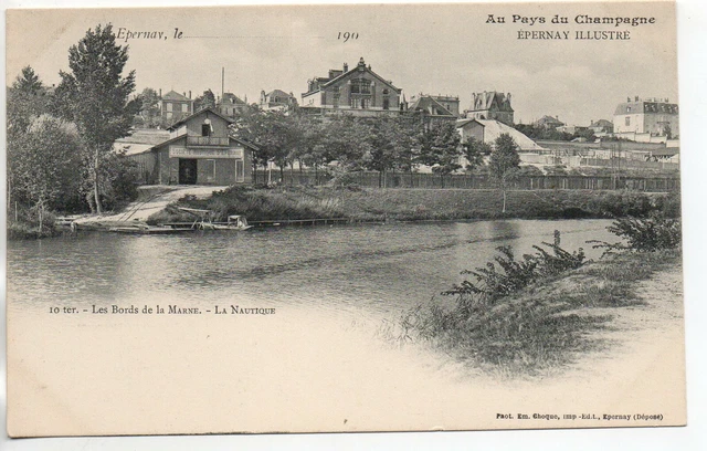 EPERNAY - Marne - CPA 51 - les bords de la Marne - La nautique