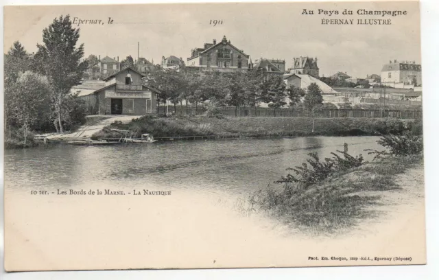 EPERNAY - Marne - CPA 51 - the banks of the Marne - La nautique