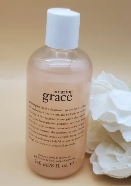 Philosophy Amazing Grace Shampoo,Shower Gel & Bubble Bath 8 fl New & Sealed