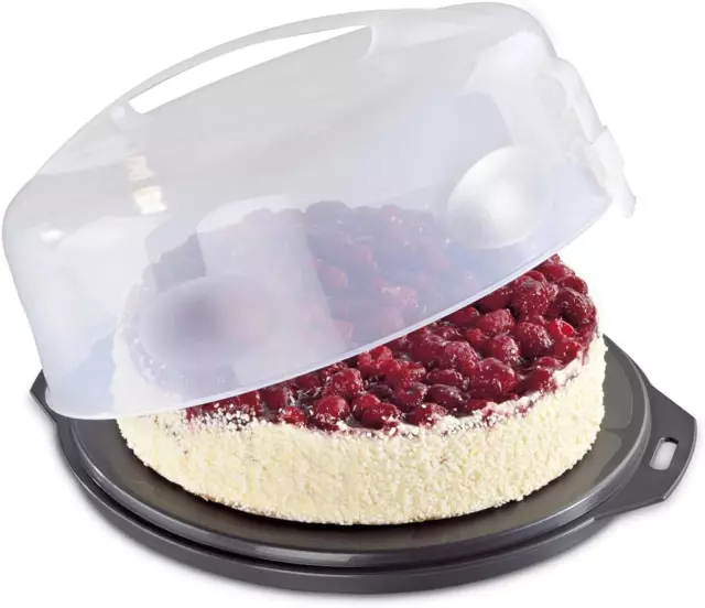 Contenitore per Torte, Plastica, Trasparente, Ø 31,5 Cm