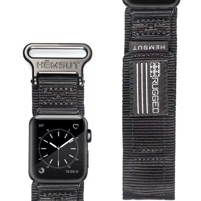 Rugged Apple Watch Band Replacement Nylon Sports Strap iwatch SE 8 7 6 5 4 3 2 1