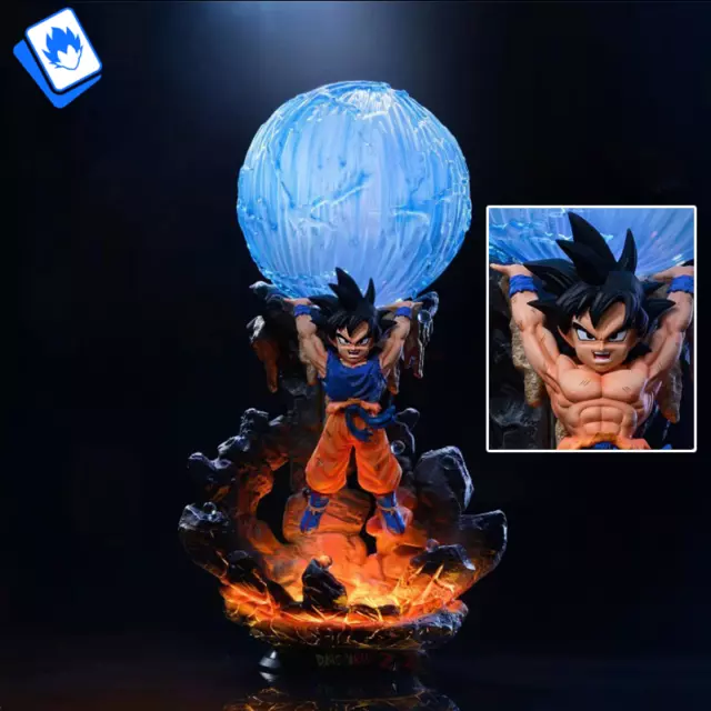 Action Figure Dragon Ball Z Goku Genkidama Light 25cm STATUA DA COLLEZIONE Anime