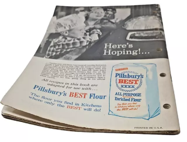 Vintage Pillsbury's 13th Grand National Bake Off Livre de Recettes 1961 2