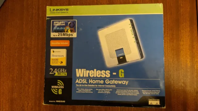 Vintage Linksys WAG354G 54 Mbps 10/100 Wireless G Router