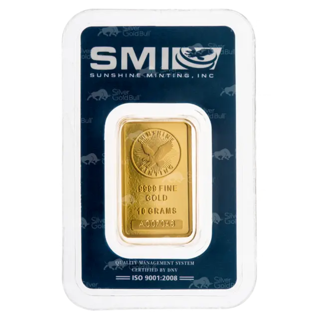10 gram Gold Bar | Sunshine Minting