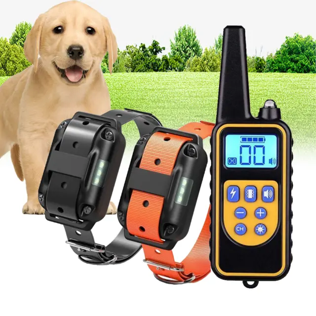 Anti Bark Dog Training Collar Sound Vibrate Automatic Stop Barking Rechargeable