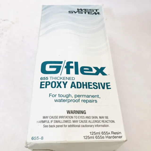 West System 655-8 G/Flex Epoxy Adhesive, Two 4.5 Fl Oz