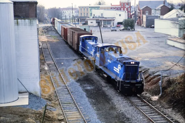 Vtg 1987 Train Slide 9527 9624 CR Conrail Engines X4S135
