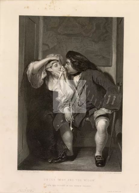 UNCLE Toby and the Widow from the Vernon Gallery Picture - 1853 Print #D663