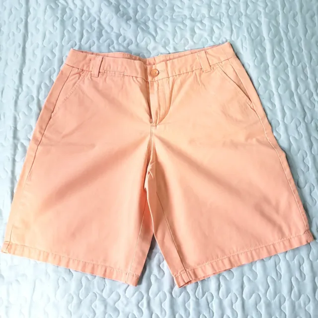 Khakis By Gap Shorts Women’s Size 4 Boyfriend Rollup Bermuda Shorts Peach #A757