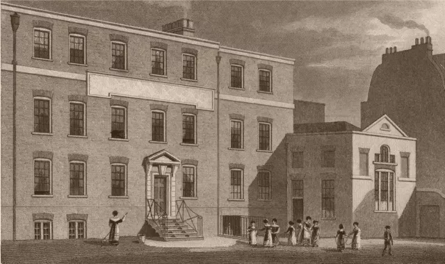 KENNINGTON. Licensed Victuallers school. London. SHEPHERD 1828 old print
