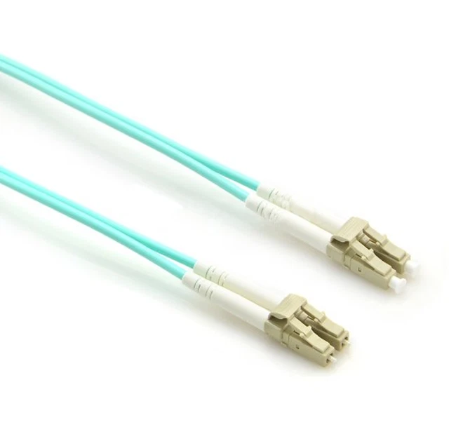 Lc Upc Fiber Cable OM4 Multimode Duplex Fiber Patch Cable - LC/UPC To LC/UPC, Aqua, Lengths 0.5-20m Multimode 50/125 Cable - Foto 12