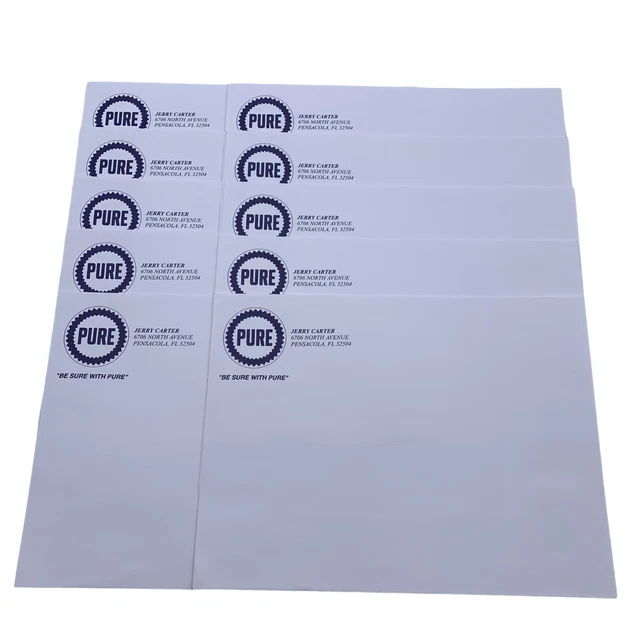 Vintage 10 Pure Southeastern Oil Jobbers Cooperative Sure Pride Envelopes SEALED