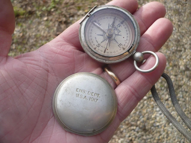 ANCIENNE BOUSSOLE MILITAIRE Du Genie Ww1-Ww2 En Ttb-Instrument De