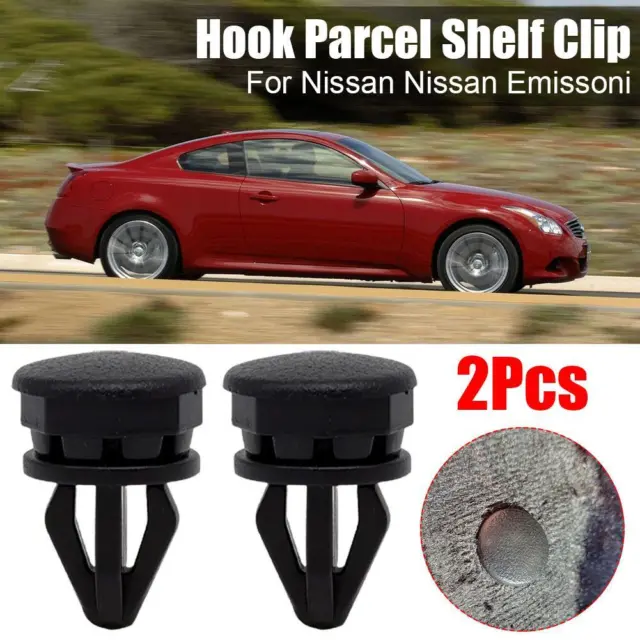 2X Hook Parcel Shelf Clip For Juke F15 10-23 Bootlid Button Fastener Rear T4C5