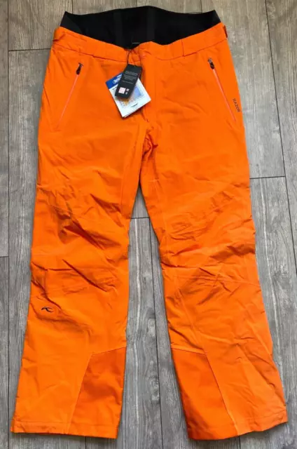 Kjus Razor Ski Pants Men's Orange 583XL Dermizax®NX Waterproof Insulated