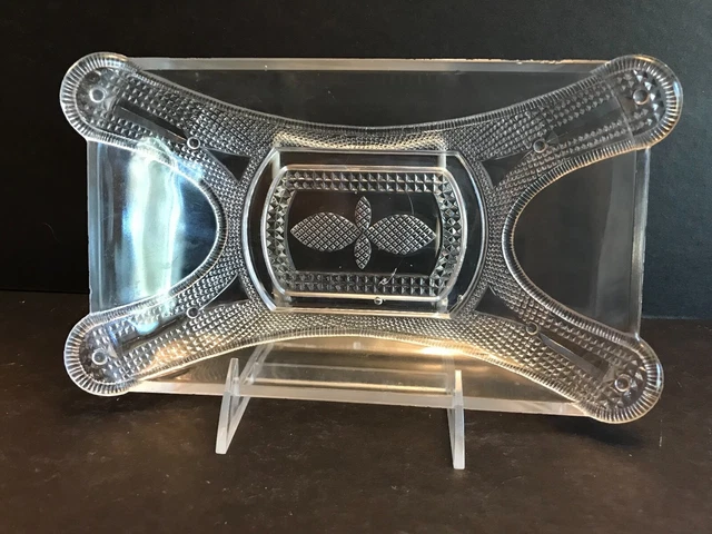 EAPG Adams & Co Curtain Tie Back Rectangular Bowl Celery Dish 9 3/4" x 5 1/2"