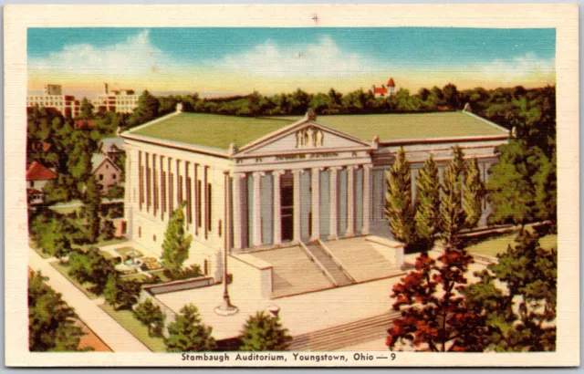 Stambaugh Auditorium, Youngstown, Ohio OH - Postcard