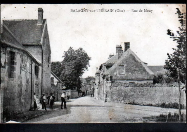 BALAGNY-SUR-THERAIN (60) VILLAS animées / Rue de MOUY en 1932