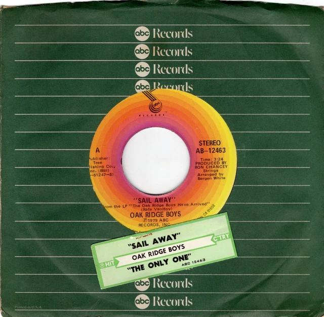 THE OAK RIDGE Boys Sail Away 1979 ABC Country EX EUR 4,37 PicClick FR