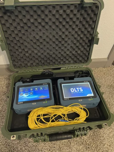 Lot of 2 EXFO MaxTester MAX-945 SM Optical Loss Test  1310/1550 made in Canada