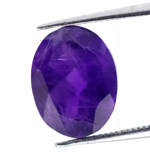 1.80 CT Naturel Améthyste Violet Desseré non Chauffé Brésil Coupe Ovale Gemme