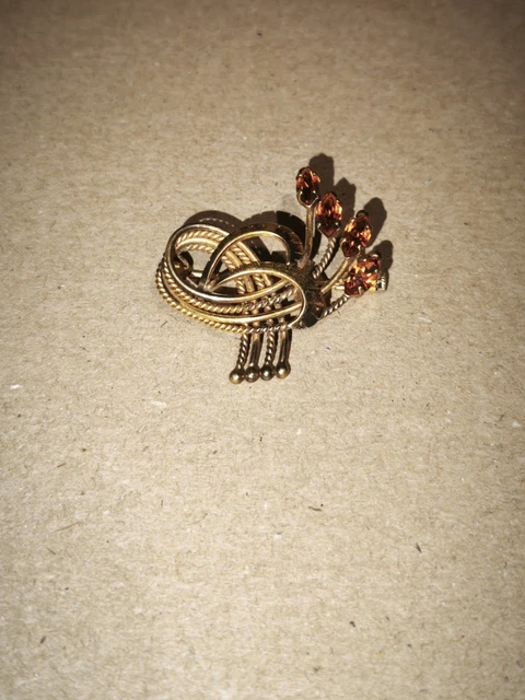 Broche Vintage Jakob Bengel Art Déco FSE Paris 725 Années 1930 En Galalithe - Petites Traces