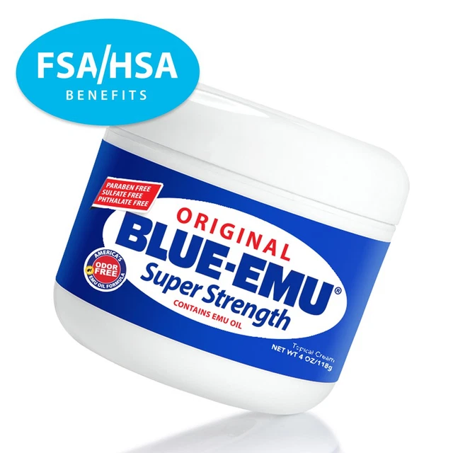 Blue-Emu Original Joint and Muscle Cream, OTC Soothes and Supports, 4 Oz