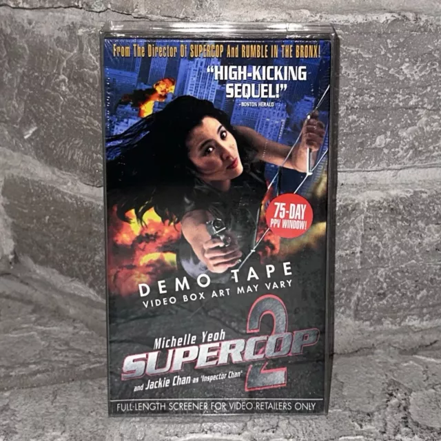 Supercop 2 VHS Sealed Michelle Yeoh Screener Screening Copy Promo Demo Super Cop