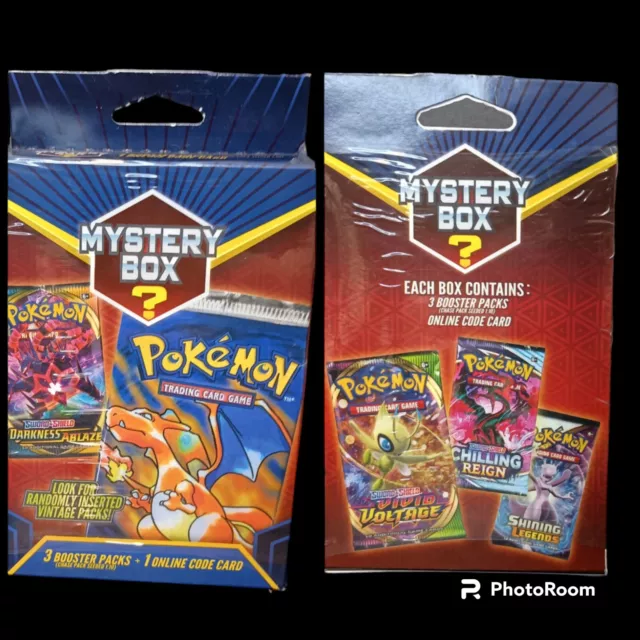 1x 2022 Pokemon Mystery Box Factory Sealed Vintage Packs Seeded 1:10