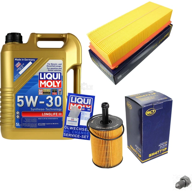 SCT Pacchetto Revisione Germania 5 L Liqui Moly Longlife (III) 3 5W-30 per VW