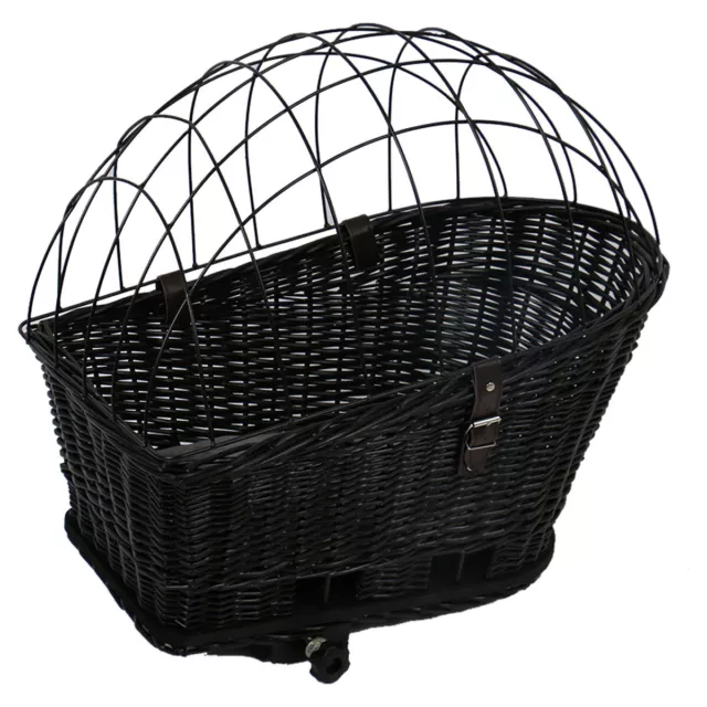 Duvo + Cesta de Bicicleta con Almohada Weiden Provenza Negro para Perros