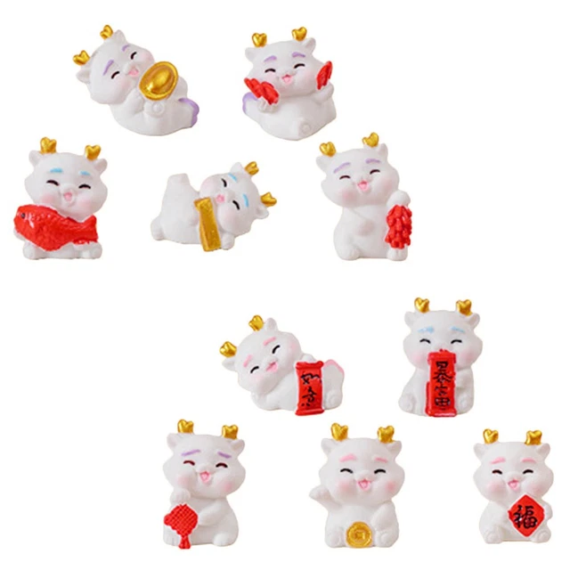 8 Figurines Dragons En PVC – Jouets Et Déco – Cadeau Fan D’animaux Fantastiques