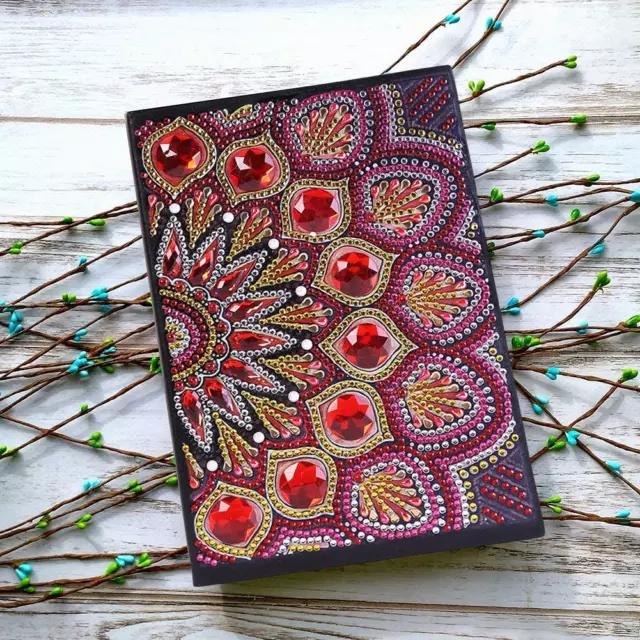 DIY Mandala Special Shaped Diamond Painting 50 Pages A5 Notebook Painting Book 3