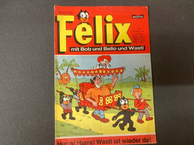 Bastei: FELIX Comic Heft 332  (60er Jahre) 1. Ausgabe mit WASTL   [7339]