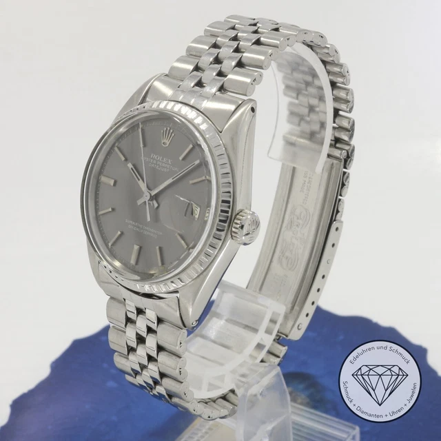Vintage Rolex Datejust 1603 Stahl 36mm Armband Automatik Uhr xxyy