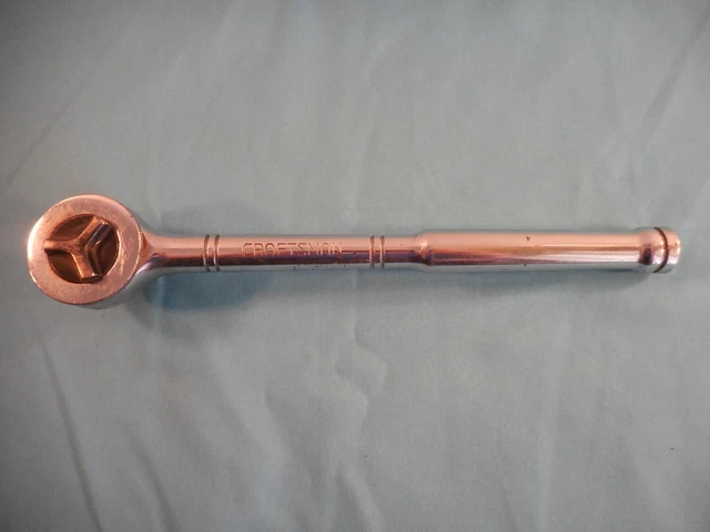 Vtg Craftsman 9 43797 Ratchet 1/2" DR 10" Ratchet Thumb Wheel USA