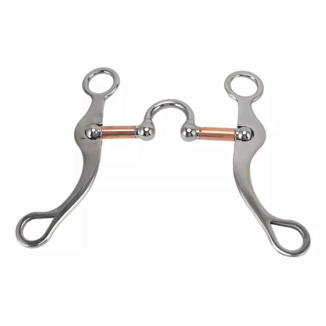 Horse Snaffle Bit Stainless Steel Rose Gold Plated Horse Gag Loose Outdo QT