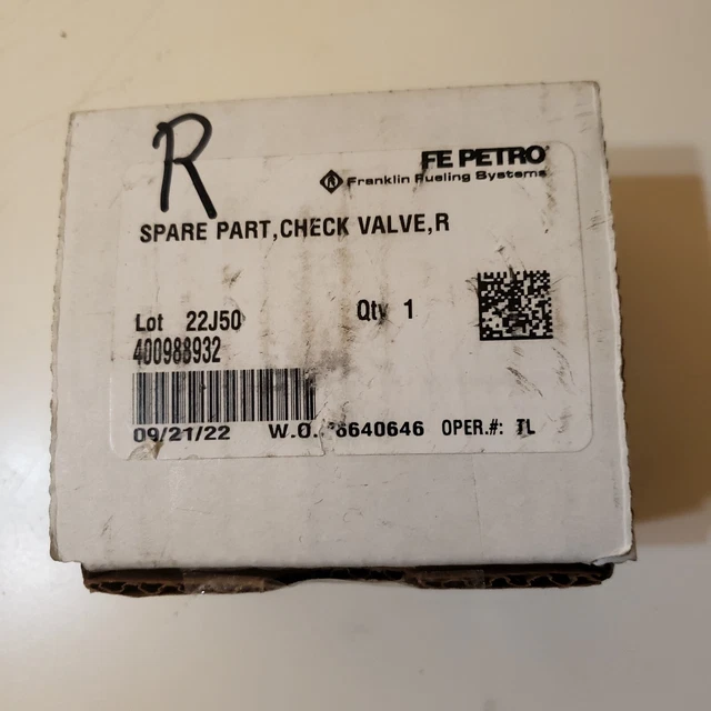 FE PETRO MODEL R Type check Valves 165.95 PicClick