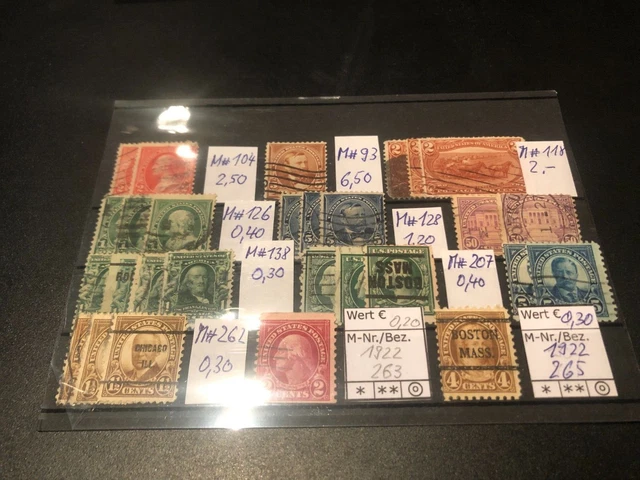 kleines Lot Briefmarken aus den USA