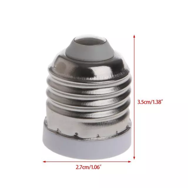 E27 to E17 Socket Base LED Halogen CFL Light Bulb Lamp Adapter Converter Holder