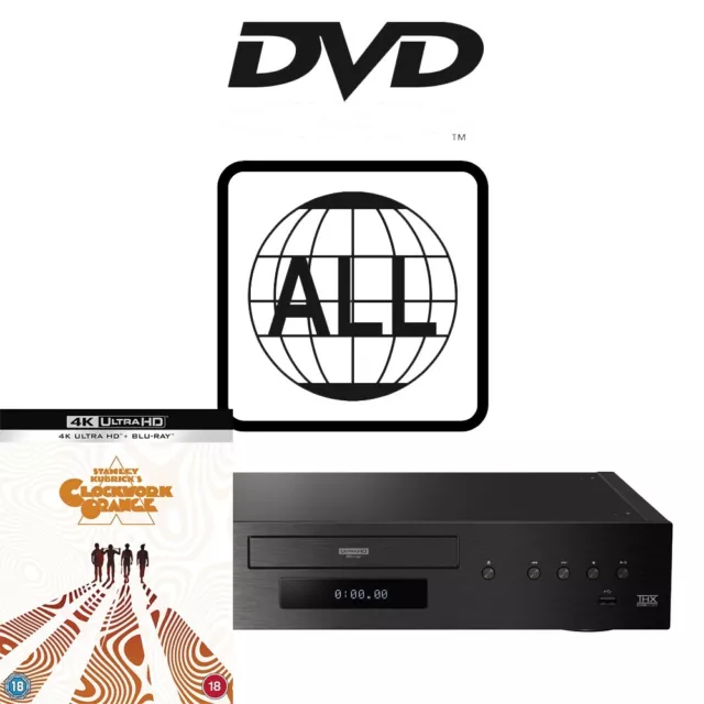 Panasonic Blu-ray Player DP-UB9000 MultiRegion for DVD 4K & A Clockwork Orange