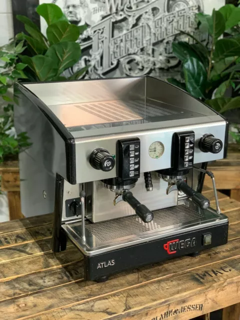 Chariot De Machine À Café Espresso Noir Wega Atlas Compact Evd 2 Group Bar...