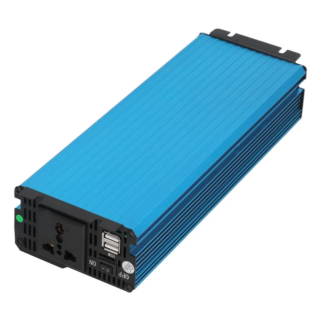 (12V à 220V)Convertisseur De Puissance Pour Voiture 1000W Pure Sine DC 12v To