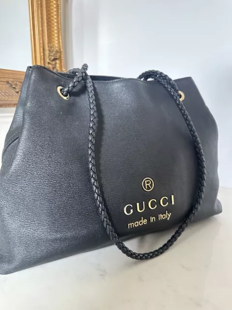 Gucci Gifford schwarze Schultertasche uvp £1990 authentisch 2