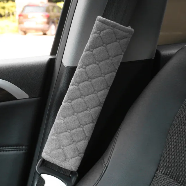 2 pz cintura di sicurezza auto copertura peluche cintura di sicurezza imbottitura spalla interna