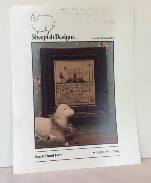Sheepish Designs Pear Orchard Farm Sampler Cross Stitch Pattern Leaflet Book Sheepish Designs Pear Orchard Farm Sampler Cross Stitch Pattern Leaflet Book