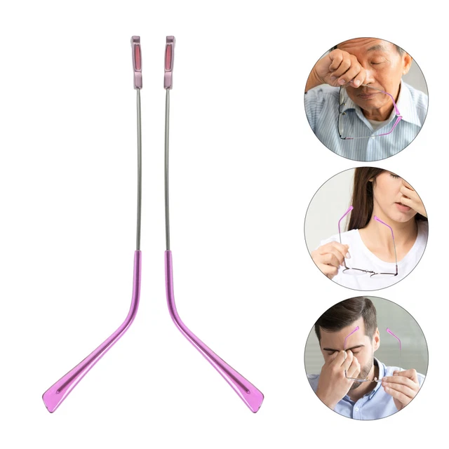 1 par de patas de gafas universales, estribo de repuesto de brazo, patas de reparación de gafas,